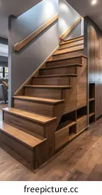 wooden stairs