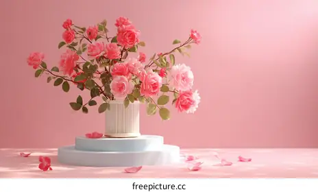 pink background