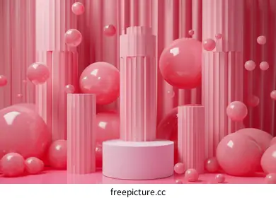 pink balls