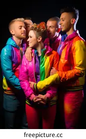 looking at each other