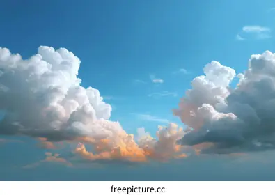 fluffy clouds