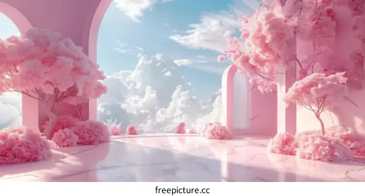 pink architecture