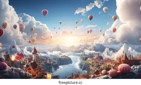 hot air balloons