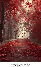 red leaves