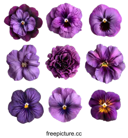 purple flowers
