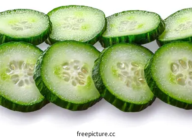 slices of cucumber