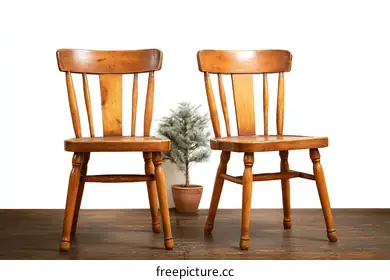 wooden chairs