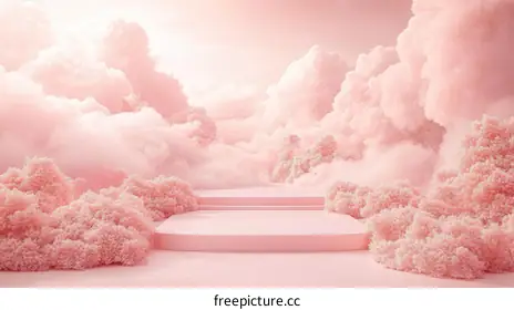 pink clouds