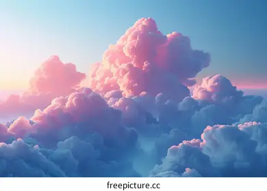 cotton candy clouds