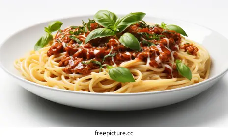 spaghetti with tomato sauce