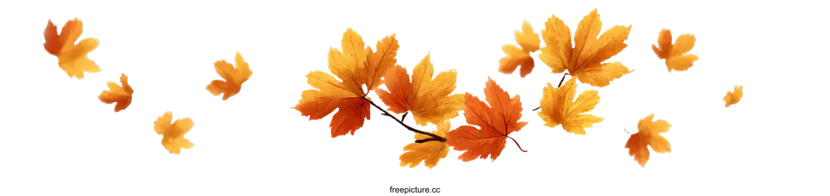 orange leaves