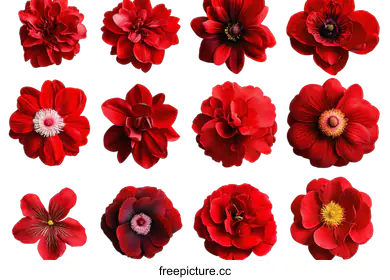 red flowers