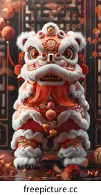 Lion dance performance