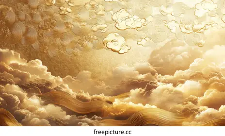 golden clouds