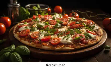basil pizza