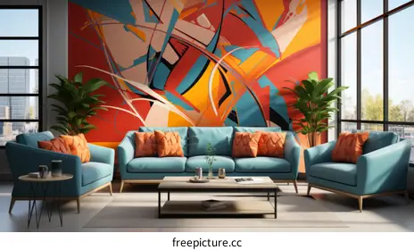 blue couch