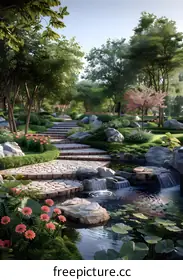 Garden landscape design