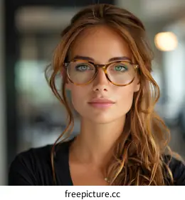 woman in glasses