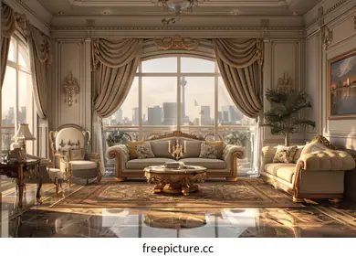 spacious living room