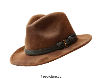 brown hat