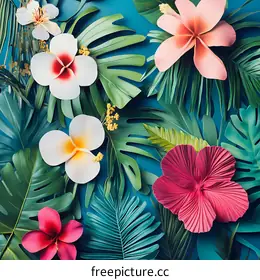tropical flowers