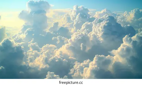 fluffy clouds