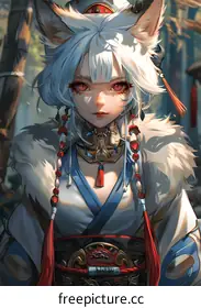 white hair