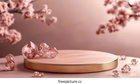 pink crystals