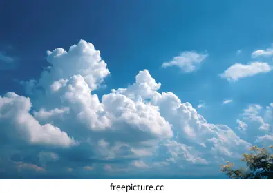 fluffy clouds