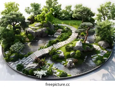 dry landscape garden