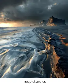 black sand