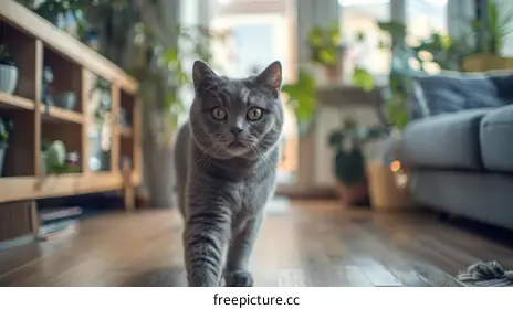gray cat