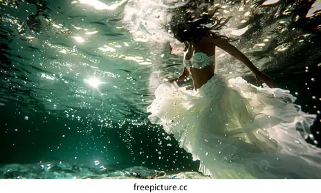 underwater photoshoot