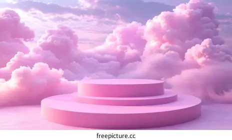 pink clouds