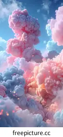 pink clouds