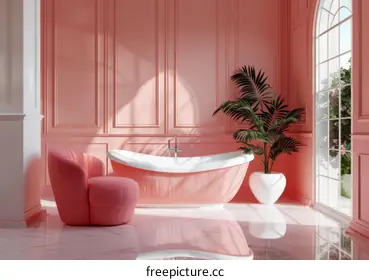 pink bathroom