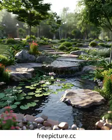 Garden landscape design renderings