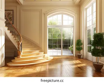 curved staircase