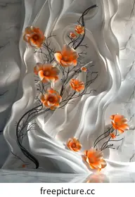 orange flowers