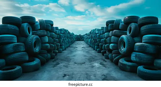 discarded tires